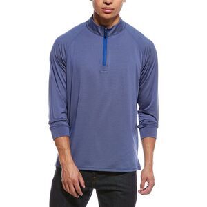 J.Mclaughlin Mens  Featherweight Knit Shirt, Blue